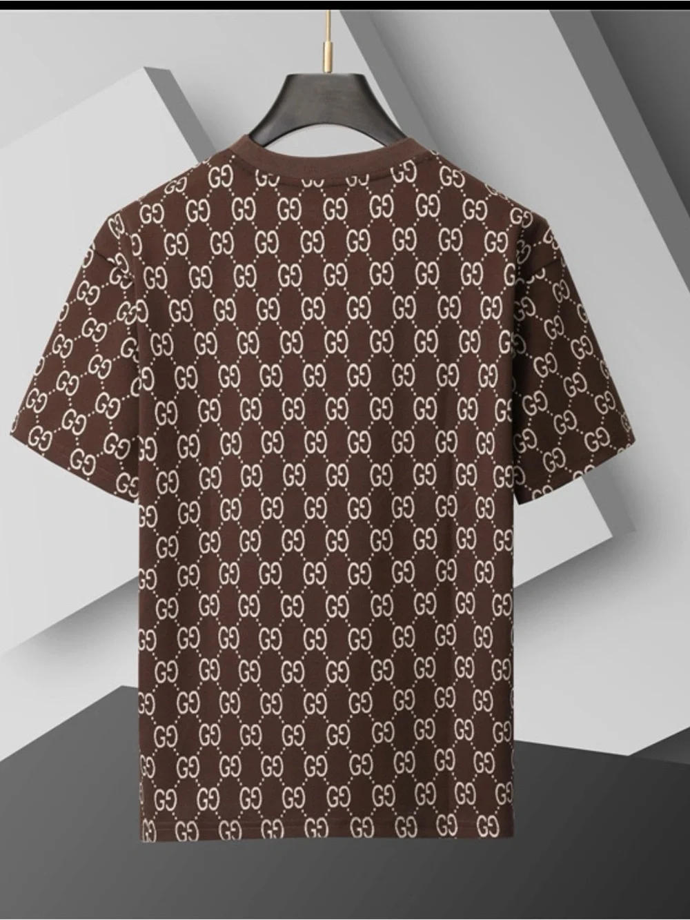 Gucci Brown GG Monogram Short Sleeve Tee